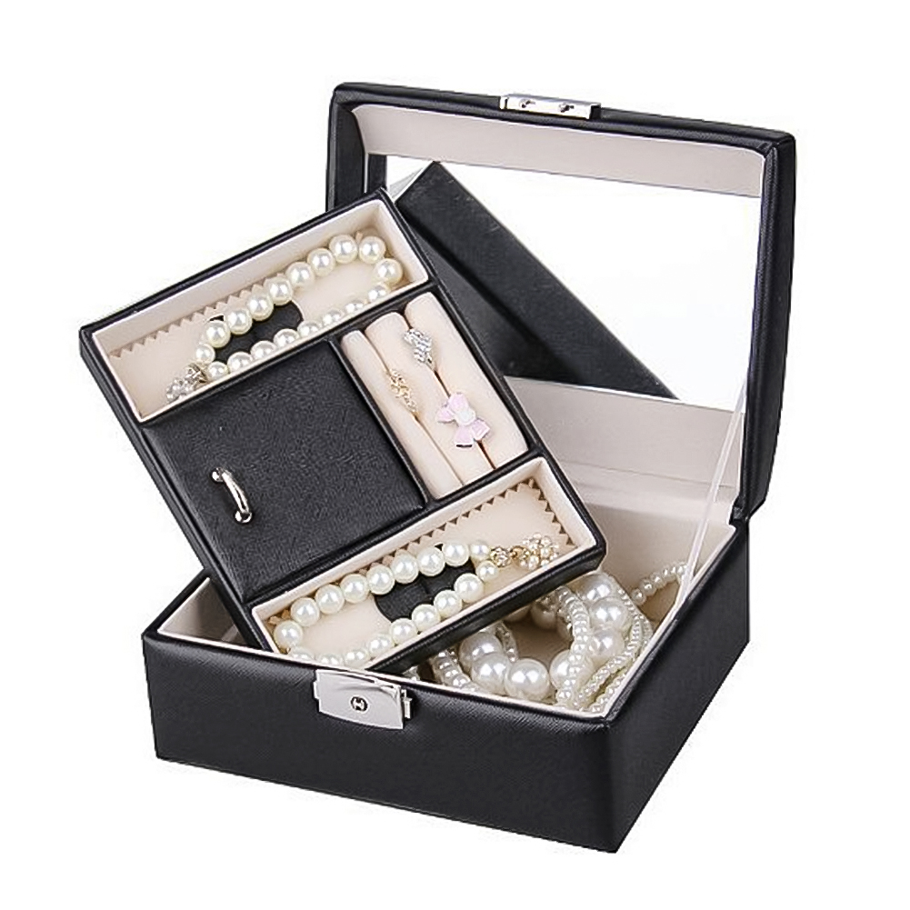 mirror in travel jewelry box